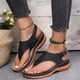 thumbnail image 5 of Sandalias clásicas Zapatos casuales para mujer, zapatos de ocio a la moda, regalo para amigos y familiares (negro 10), 5 of 6