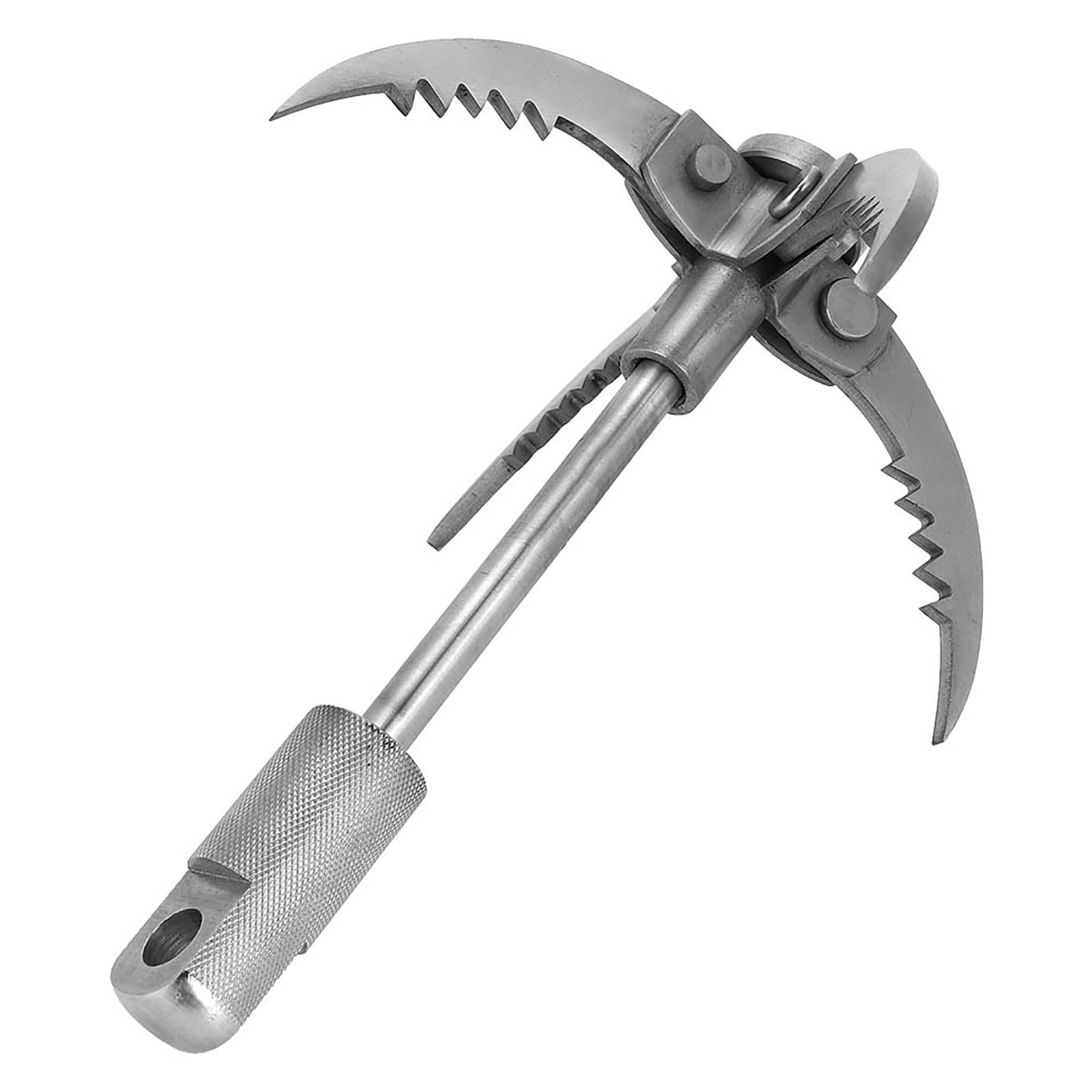 Grappling Hook Stainless Steel Folding Survival 4Claw for Outdoor Tree Rock Mountain Climbing