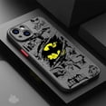 thumbnail image 3 of Phone Case for iPhone 12 Mini XS X 14 Pro Max 7 6S 8 Plus SE 15 11 Pro XR 13 B-Batman Spider S-Superman logo Soft Silicone Cover, 3 of 5
