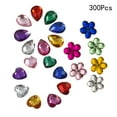 thumbnail image 2 of Houderco 300Ud Gemas Flatback Acrílicas Con Formas Ciruelo Y Para Adornos, 2 of 7