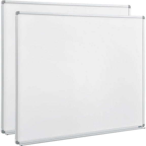 72"W x 48"H Double Sided Melamine Dry Erase Whiteboard, 2/Pk