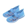 thumbnail image 4 of Orthopedic Shoes for Women Wide Width Breathable Walking Comfortable Slip on Non Slip Lightweight Arch Support Sneakers Light Blue 9.5, 4 of 7