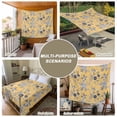 thumbnail image 6 of Vintage Flower Large Tapestry for Bedroom Wall Hanging Tapestry, Country Bird Garden Butterfly Yellow Ceiling Backdrop Tapestries Poster Blanket Wall Decor for Teens Room Living Room Dorm 100" x 59", 6 of 8