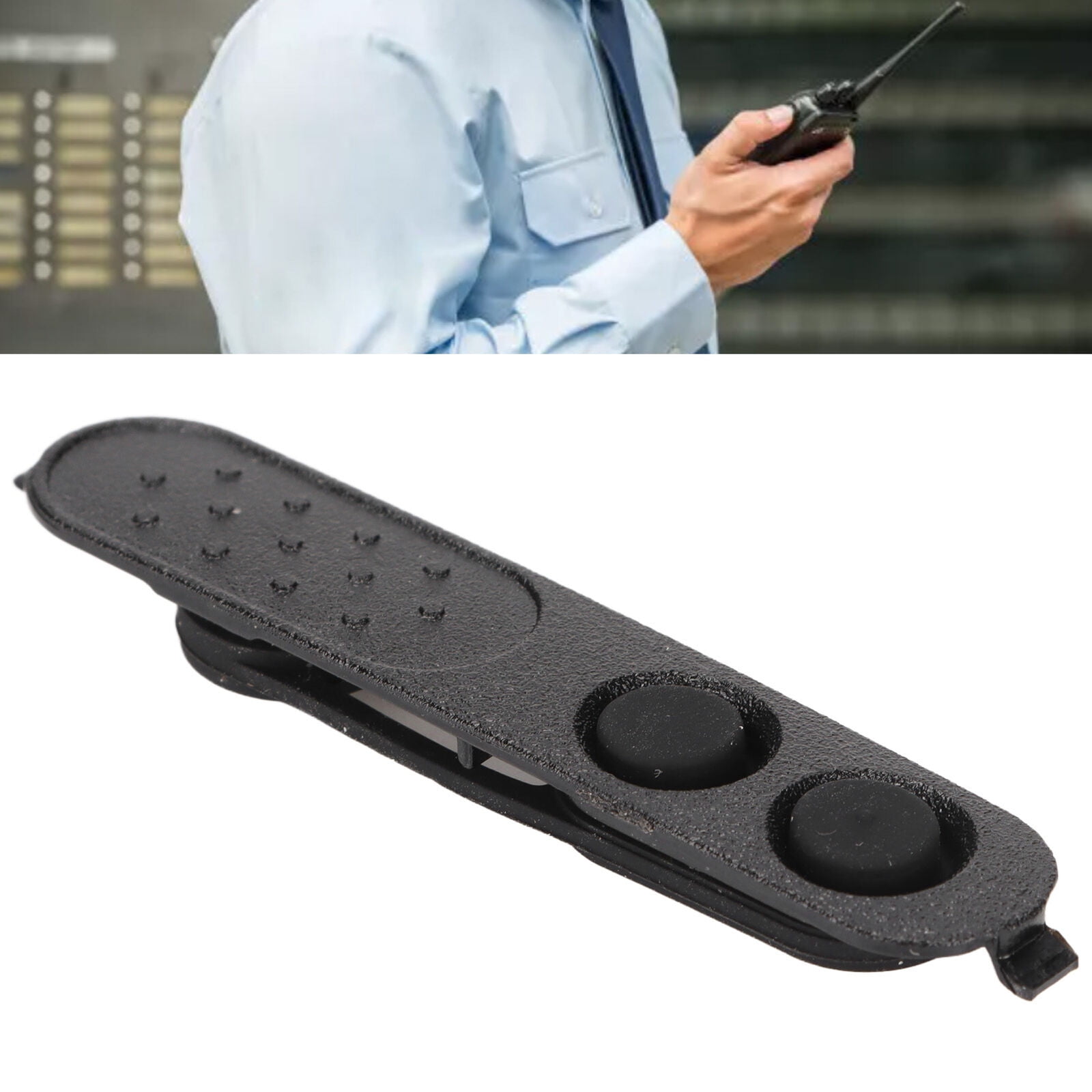 PTT Kit for Motorola Walkie Talkies Replacement PTT Button, Durable, Black Radio Talkies Accessory Button Cover