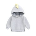 thumbnail image 2 of famuka Little Kids Dinosaur Hoodie Toddler Boy Girl Sweatshirt Unisex Casual Tops, 2 of 7