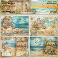 thumbnail image 2 of 24 Sheets Scrapbook Paper, A5 Colored Origami Decoupage Paper Pad Pack for Art Scrapbooking Journaling Card Making Supplies, 2 of 4