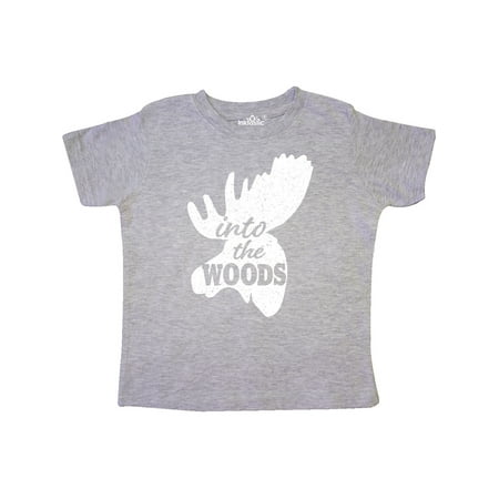 

Inktastic Moose Head Silhouette Into The Woods Gift Toddler Boy or Toddler Girl T-Shirt