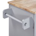 thumbnail image 6 of Grey-blue Rolling Workbench Island, Versatile For Kitchen And Other Spaces Storage Cart, Household Use, 6 of 6