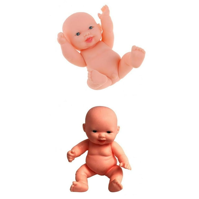 2 piezas 4,33 pulgadas hecho completo vinilo simulación bebé niño muñeca juguetes educativos para niños Nursey Props