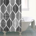 thumbnail image 5 of Waterproof Abstract Art Shower Curtain 72x84 Inch Boho Style Polyester Unique Shower Curtain for Bathroom Hotel Home Decor with 12 Plastic Hooks, 5 of 5