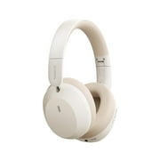 Baseus Over Ear Headphones Bluetooth 5.3 50H Playtime Foldable Wireless Headphone, White