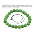 thumbnail image 3 of Green Lava Stone Bracelet - 8mm Beaded Stretch Bracelet and Healing Stones, 3 of 5