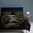 thumbnail image 3 of 3D Visual Illusion Dinosaur Duvet Cover Set Bedding Set Polyester Quilt Cover for Bedroom Decoration, 3 of 6