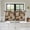 Brown, Earth, Forest, Tan, variant on Moose Bear 2 Panel Kitchen Curtains for Small Windows, Forest Wildlife Pinecone Branch Rustic Country Bathroom Tier Curtain, Short Window Treatment for Bedroom/Living Room 55"x24"
