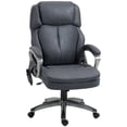 thumbnail image 2 of Vinsetto Big and Tall Executive Office Chair with Vibration Massage, Gray, 2 of 9