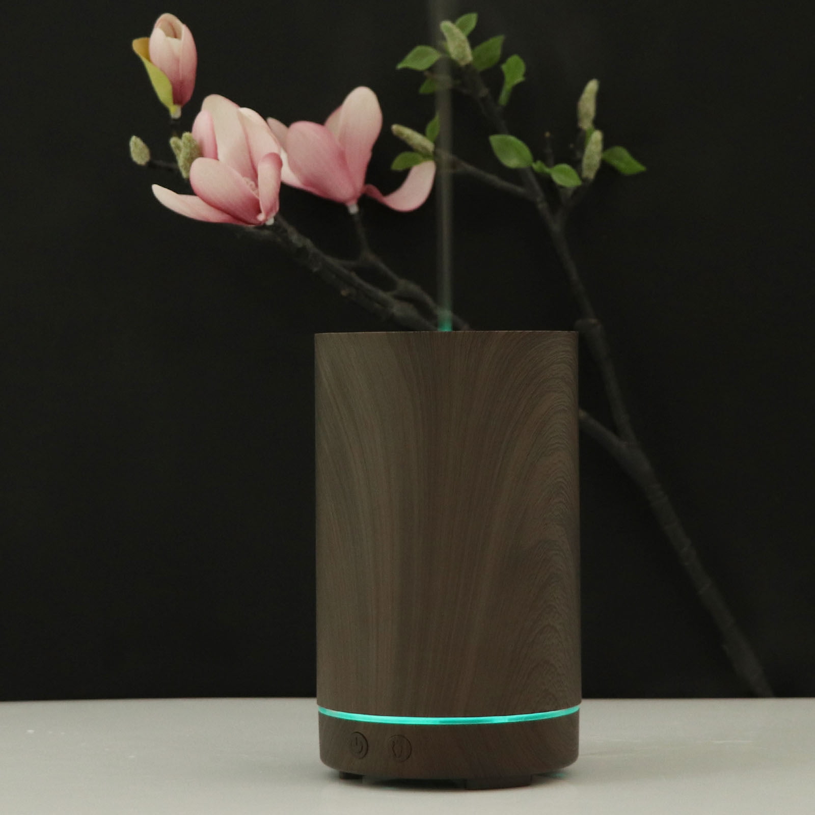 Wovilon Humidifiers For Bedroom Humidifiers For Large Room Humidifiers For Baby, Bamboo Home 200Ml Mini Wood Grain Desktop Colorful Aroma Diffuser Humidifier