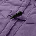 thumbnail image 6 of Abcnature Womens Casual Top Loose and Irregular Hem Plus Size T-Shirt Coat Purple 3XL, 6 of 7