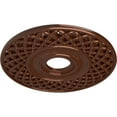 thumbnail image 3 of Ekena Millwork 22 1/4"OD x 4 3/4"ID x 1 1/4"P Robin Ceiling Medallion (Fits Canopies up to 6 1/4"), Hand-Painted Copper Penny, 3 of 6