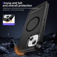thumbnail image 7 of Strong Magnetic & Seamless Stand Designed for iPhone 14 / 13 Case, Compatible with MagSafe, for iPhone 14 / 13 Phone Case, Ultra Slim Frosted Matte Non Slip Drop Protection, Black+Black, 7 of 7
