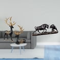 thumbnail image 2 of Estatua De Resina De Reno, Alce Y Figura De Toro, Oso, Vaca Y Ganado, Colección De Esculturas De Animales Chinos Modernos Para Mesa, Escritorio, Mueble, Inauguración De La Casa, Boda,, 2 of 8