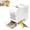 White, variant on Bird Seed Shell Separator, Electric Seed Cleaner Machine with Dual Drawers, Automatic Husk Blower for Parrot Grain Shell Removal, Pet Feeding Tool,Blue