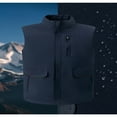thumbnail image 3 of Timoontee Men's Puffer Vest Warm Thickened Vest Windproof Winter Vest Sleeveless Stand Collar Jacket Vest Casual Comfy Padded Waistcoat Zip Up Quilted Vest Dark Blue XXXL, 3 of 3
