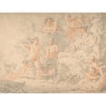 thumbnail image 2 of After Gerard de Lairesse 24x19 Black Ornate Framed Double Matted Museum Art Print Titled: Mythological Subject, 2 of 5