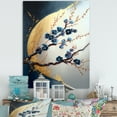 thumbnail image 2 of Designart Blue Cherry Blossom Branch IV Canvas Wall Art, 2 of 5
