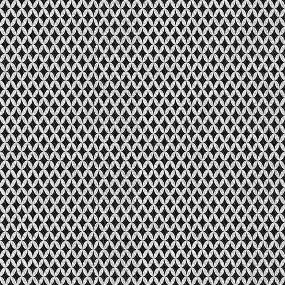 Ahgly Company Indoor Square Patterned Oil Black Area Rugs, 7' Square