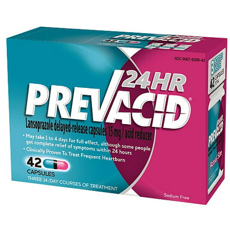 Prevacid 24HR Acid Reducer Relief Lansoprazole Delayed ...
