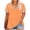 Orange Tops, variant on Womens T Shirts Plus Size Loose Fit Tops Color Block Short Sleeve Tees V Neck Summer Top Fashion Blouses Orange Tops S