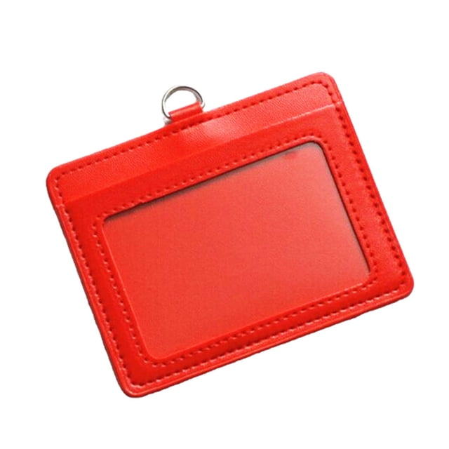sweethay 10 piezas cubierta de tarjeta de identificación carcasa protectora tarjetas de autobús manga Horizontal/rojo Type3 NO3