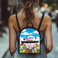 thumbnail image 4 of HELLHERO Easter Small Backpack with Bunny Eggs Pattern, Lightweight Mini Rucksack Travel Daypack for Women Outdoor Hiking, 4 of 8