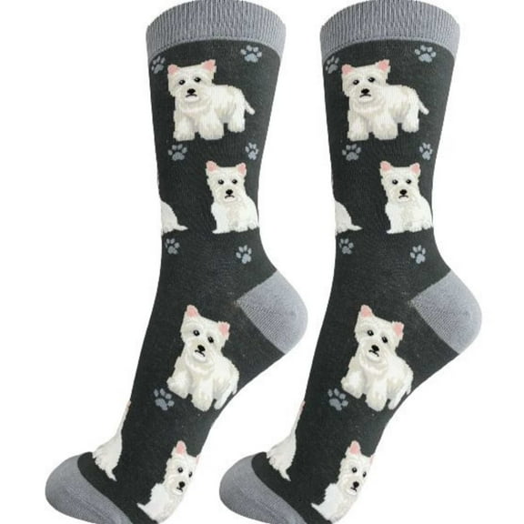 Happy Tails Westie Dog Lover Socks - One Size Fits Most