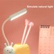 thumbnail image 3 of Linda lámpara para niños con portalápices, lámpara de protección ocular de aprendizaje para estudiantes con carga USB en forma de caracol (rosa), 3 of 8