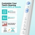 thumbnail image 4 of COSLUS CX30 Electric Toothbrush for Kids & Adults,5 Modes 3 Intensity Levels for Sensitive Teeth & Braces,2 Types of Brush Heads for Home White, 4 of 12