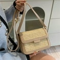 thumbnail image 4 of Kukuzhu Women Straw Shoulder Bag Woven Crossbody Bags Straw Beach Bag Small Tote Purses Satchel Bag Hobo Bags, 4 of 7