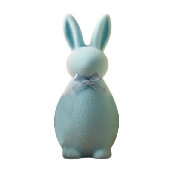 Fareti Easter Decoration Bunny Decor Spring Easter Plastic Bunny Sculpture for Farmhouse Home Decor Tabletop Shelf Mantel Dining Table Centerpiece