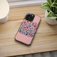 thumbnail image 5 of DistinctInk Hybrid (Acrylic / TPU) Clear Slim Fit Case for Apple iPhone 15 PLUS (6.7" Screen) - "Blossoming Spring: Vibrant Hand-Drawn Floral Delight", 5 of 8