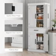 thumbnail image 2 of Kitchen Cabinet with 5-Tier Shelves | Hold Food and Kitchen Basics | Particle Board Construction | Adjustable Shelves to Meet Storage Needs, 2 of 6