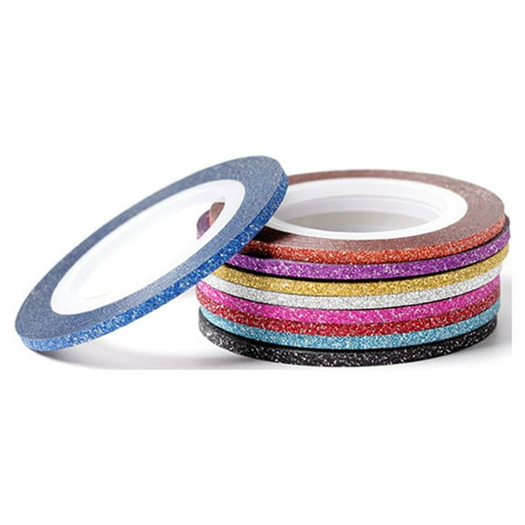 UNOMOR 14Pcs Nail Strips Line Nail Art Decoration Self-adhesive for Manicure Use