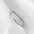 thumbnail image 2 of Meidiya 1mm Titanium Steel Womens Plain Band Knuckle Stacking Midi Ring Silver/Gold Color All-match Decorative Glittery Simple Couple Thin Ring for Anniversary Size 4 to 10, 2 of 7