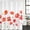 Red, variant on Yellow Flowers Shower Curtain Set - 72" x 78" Washable Bathtub Curtain with 12 Hooks, Farmhouse Botanical Watercolor Floral Waterproof Fabric Stall Shower Curtains for Bathroom/Bathtub Décor