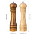 thumbnail image 4 of Coofit Pepper Grinder Wooden Adjustable Large Capacity Manual Spice Grinder Pepper Mill, 4 of 10
