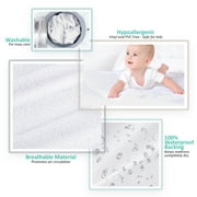 Nestl Deep Pocket 100% Waterproof Mattress Protector Queen, Bed Bug Protection Mattress Cover Fits Mattresses Up to 21 inch
