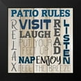 thumbnail image 2 of Allen, Kimberly 20x20 Black Modern Framed Museum Art Print Titled - Patio Rules, 2 of 5