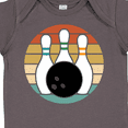 thumbnail image 4 of Inktastic Bowling Pins Ball Bowler Retro Sunset Boys or Girls Baby Bodysuit, 4 of 5