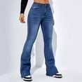 thumbnail image 2 of Flare Jeans for Women Women's Bootcut Bell Bottom Jeans High Waisted Stretch Slimming Bell Bottoms Jeans, 2 of 7