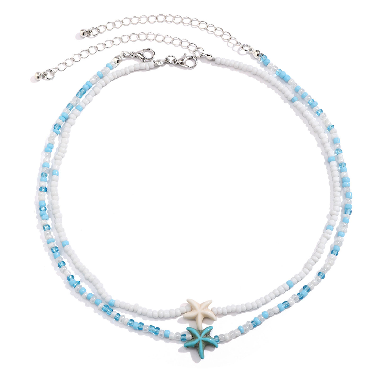 Collier Pendentif Coton Réglable Mirweon – Style Plage, Motifs Marins, Longueur Ajustable, Alliage Et Tissu Doux