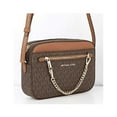thumbnail image 2 of Michael Kors Women's Jet Set Signature PVC Crossbody Bag, Brown, 2 of 7
